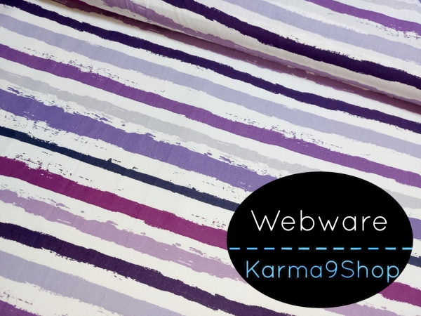 0,5m Webware Streifen violett
