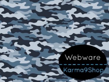 0,5m Webware Camouflage blau