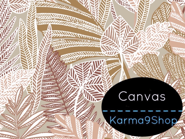 0,5m Canvas Leaves #2 sand