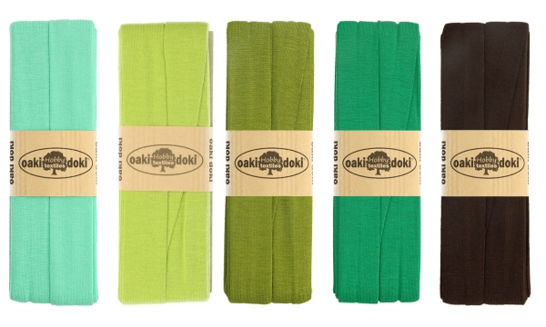 Jersey-Schrägband Paket grün