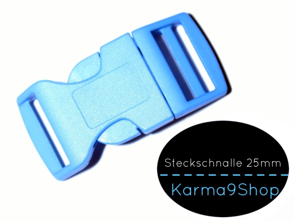 Steckschnalle 25mm hellblau #44