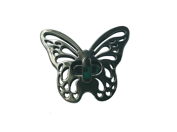 Taschenverschluss Schmetterling #3 schwarz