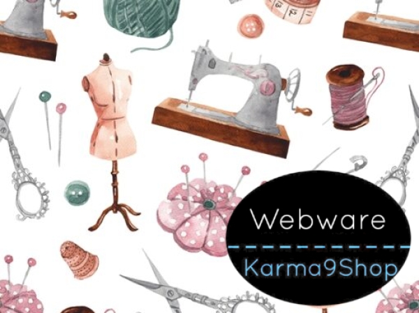 0,5m Webware Nähkram weiss