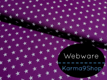 0,1m Webware Sterne lila