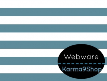 0,5m Webware Stripe blau