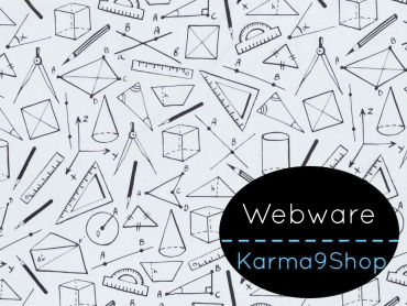 0,5m Webware Kim Geometrie weiss
