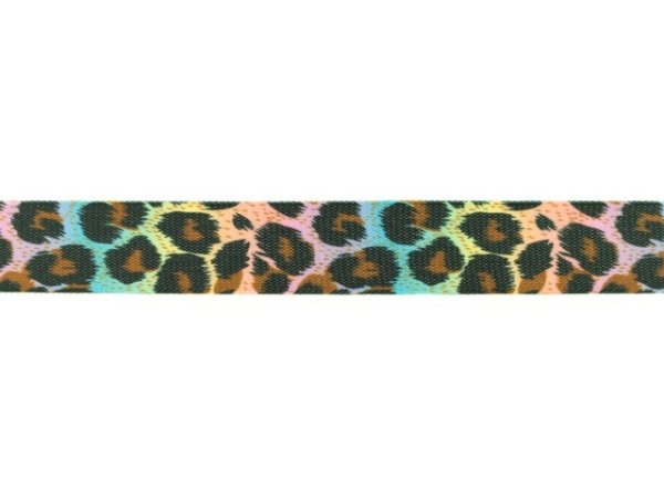 Gummiband 25mm Leopard pastell