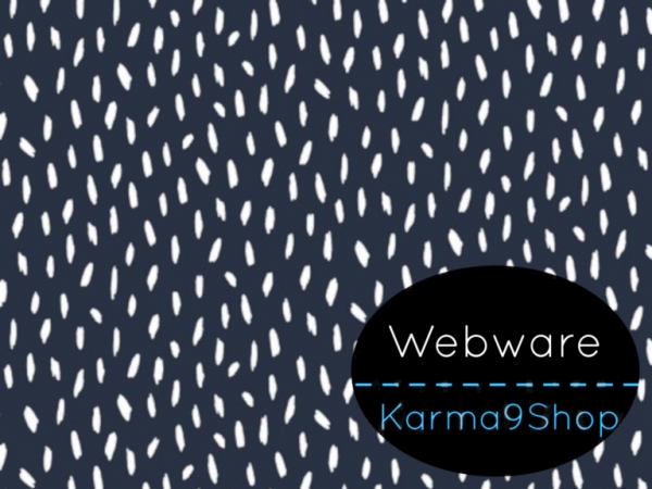 0,5m Webware Stripes dunkelblau