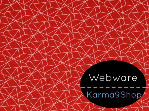 0,5m Webware Linien rot
