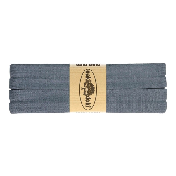 3m Jersey-Schrägband graublau #106