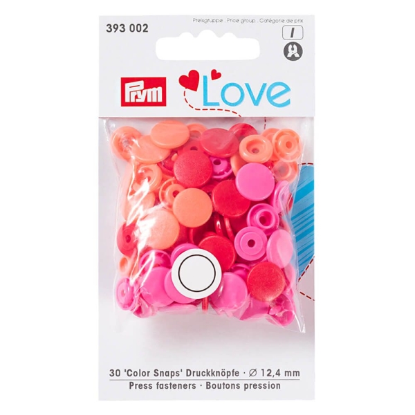 Prym "Color Snaps" Love rot 393002