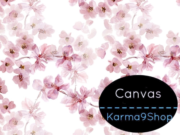 0,5m Canvas Kirschblüte weiss