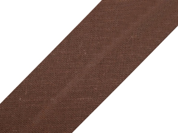 25m Schrägband Baumwolle 20mm dunkelbraun