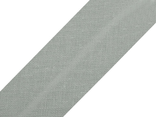 25m Schrägband Baumwolle 20mm grau