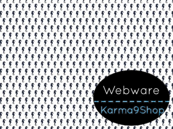 0,1m Webware Seepferdchen weiss