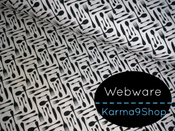 0,5m Webware Kim Besteck weiss