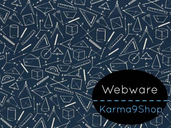 0,5m Webware Kim Geometrie dunkelblau